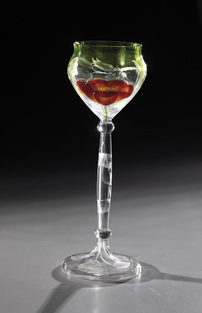 Stem jar with rose (1 of 4)