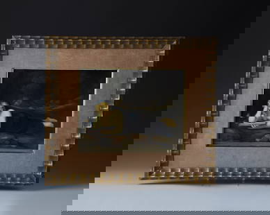 Optical videodisk: Picture plate KPM, Berlin, ca. 1920 Rectangular porcelain plaque with a reclining woman reading in fine, polychrome overglaze painting. After the painting ''Mary Magdalene, reading'' by Antonio