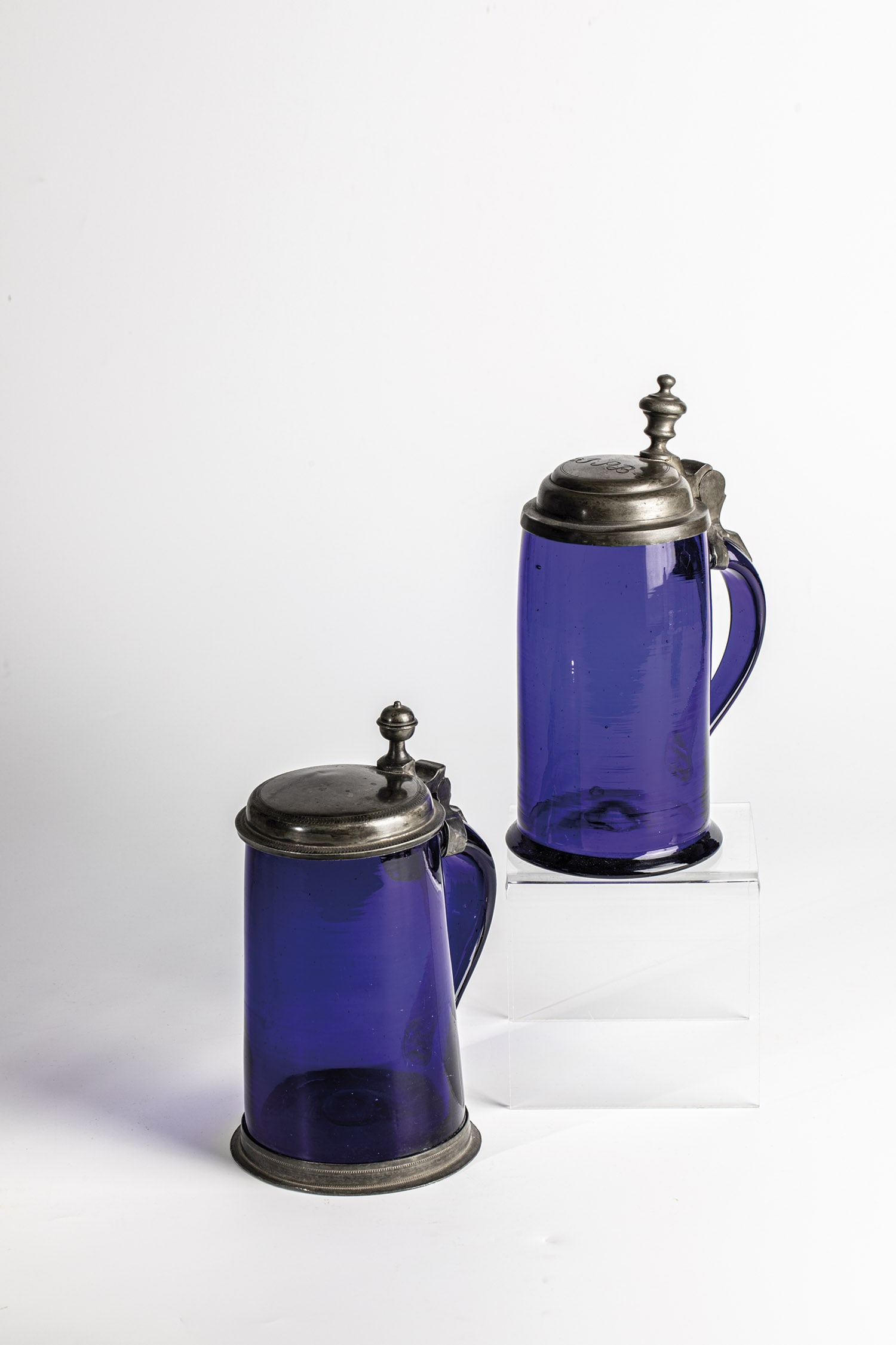 Two roller jugs with tin mount (1 of 1)