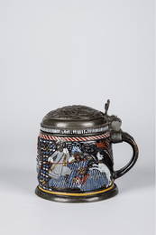 Tankard with tin mount