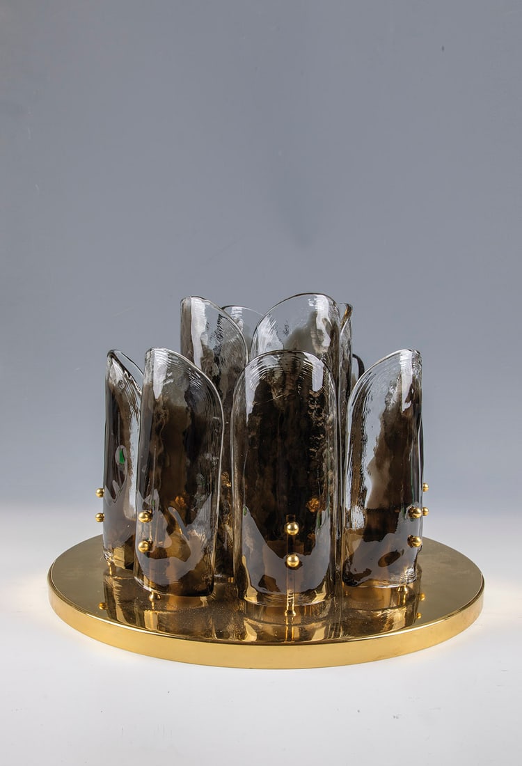 Ceiling Lamp by JT Kalmar for Kalmar Franken KG, Austria, 1960s-1970s (incl. spare parts): Ceiling chandelier Julius Theodor Kalmar, Vienna, around 1960/70