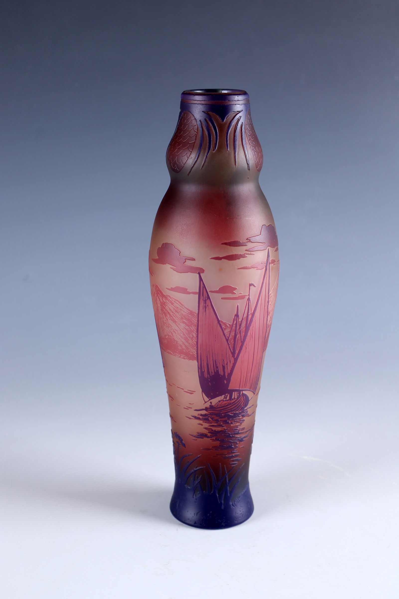 Vase with sailboats (1 of 1)