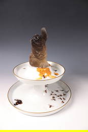 Important &#233;tag&#232;re with smoky topaz attachment