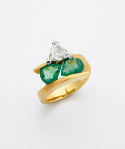 High Carat Emerald Diamond Ring