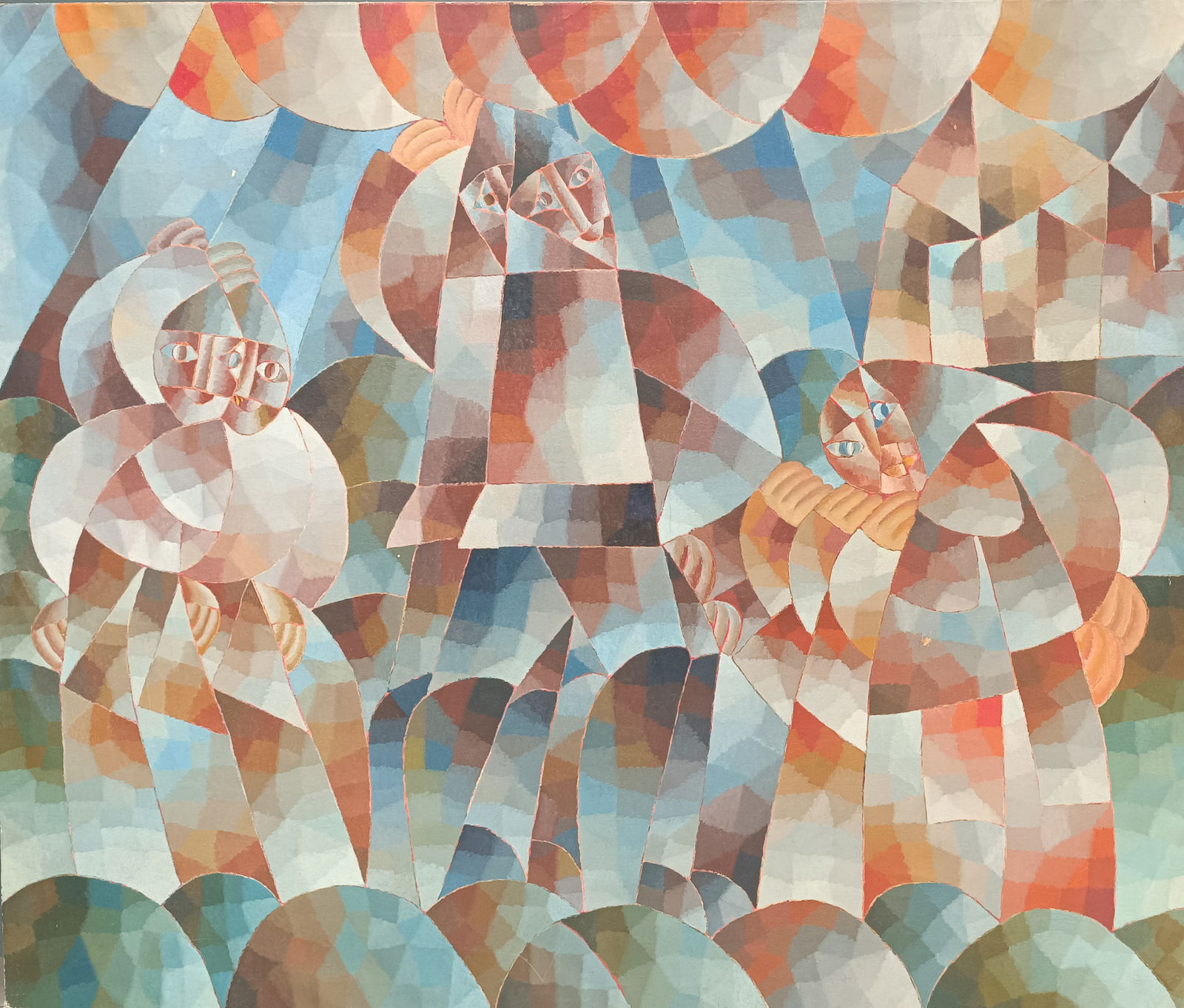 Gennady Zubkov: Gennady Zubkov *1940 Perm, Russia In the Village, 1967-1988, oil on canvas. Inscribed, signed and dated verso in Cyrillic. The Russian painter Gennady Zubkov is based in St. Petersburg, where he lives