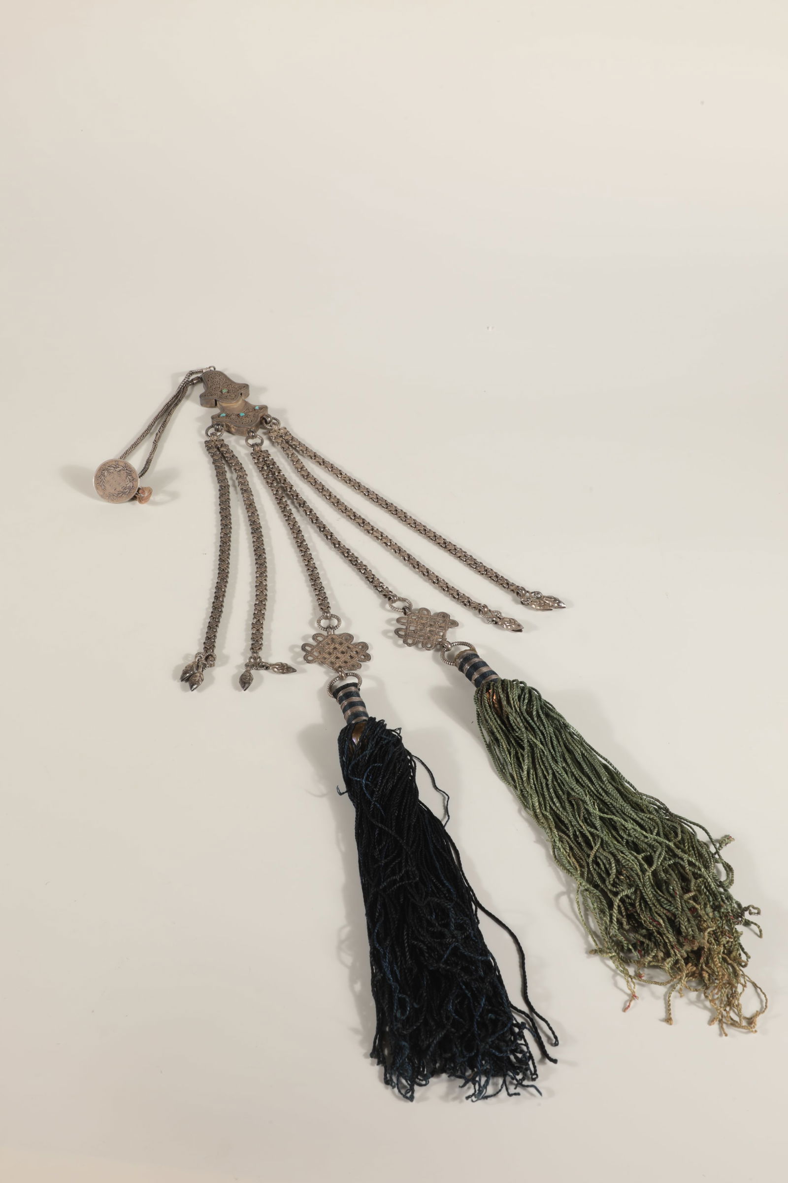 Chatelaine with tassel and coin (1 of 1)