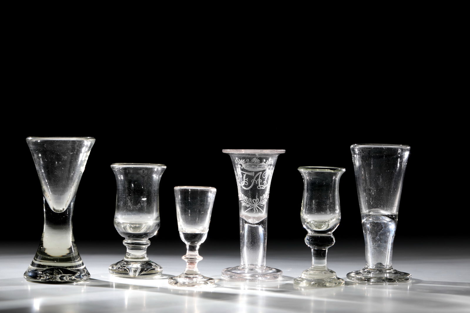 Mixed Lot of Six Shot Glasses (1 of 2)