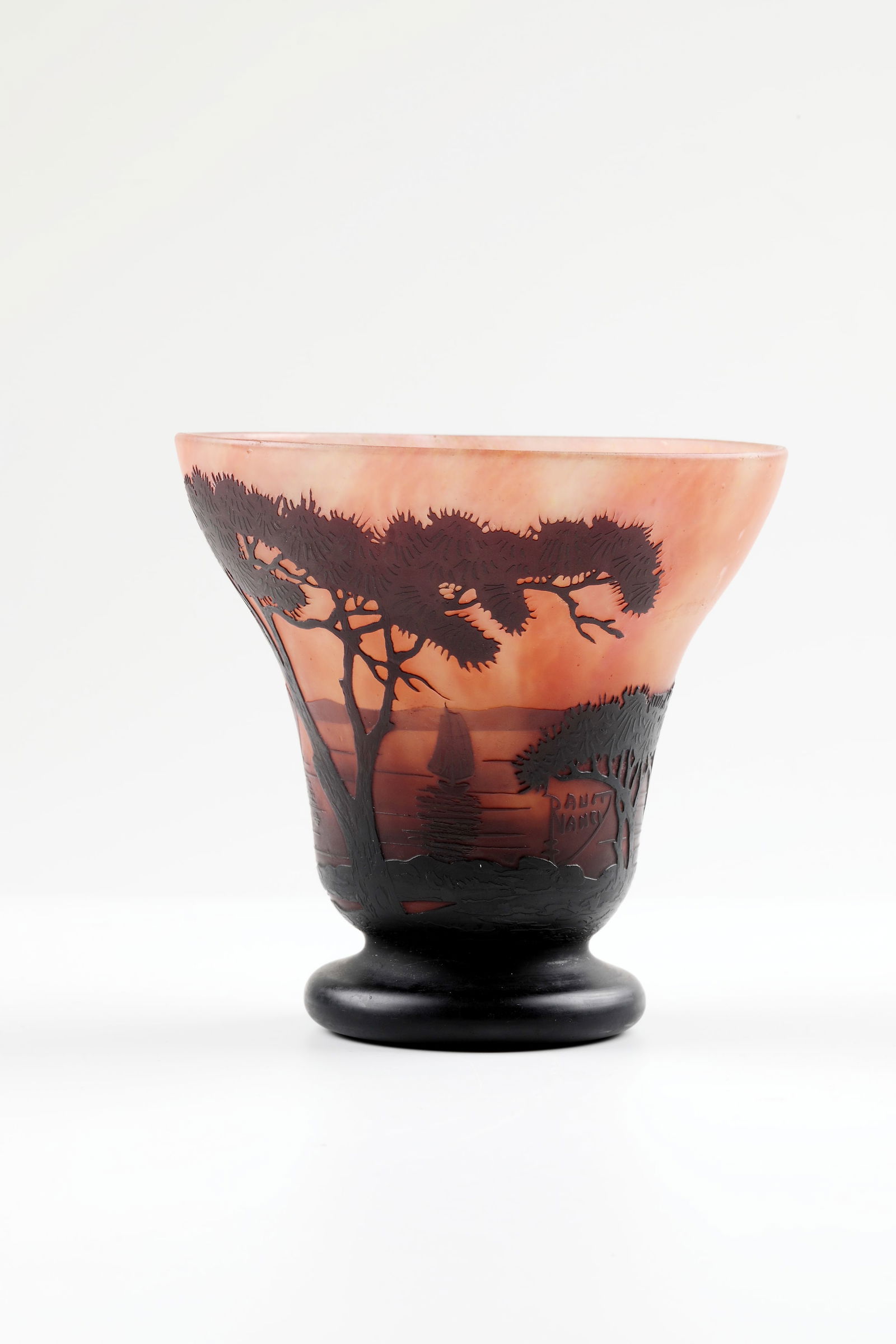 Foot vase ''Paysage lacustre'' (1 of 1)