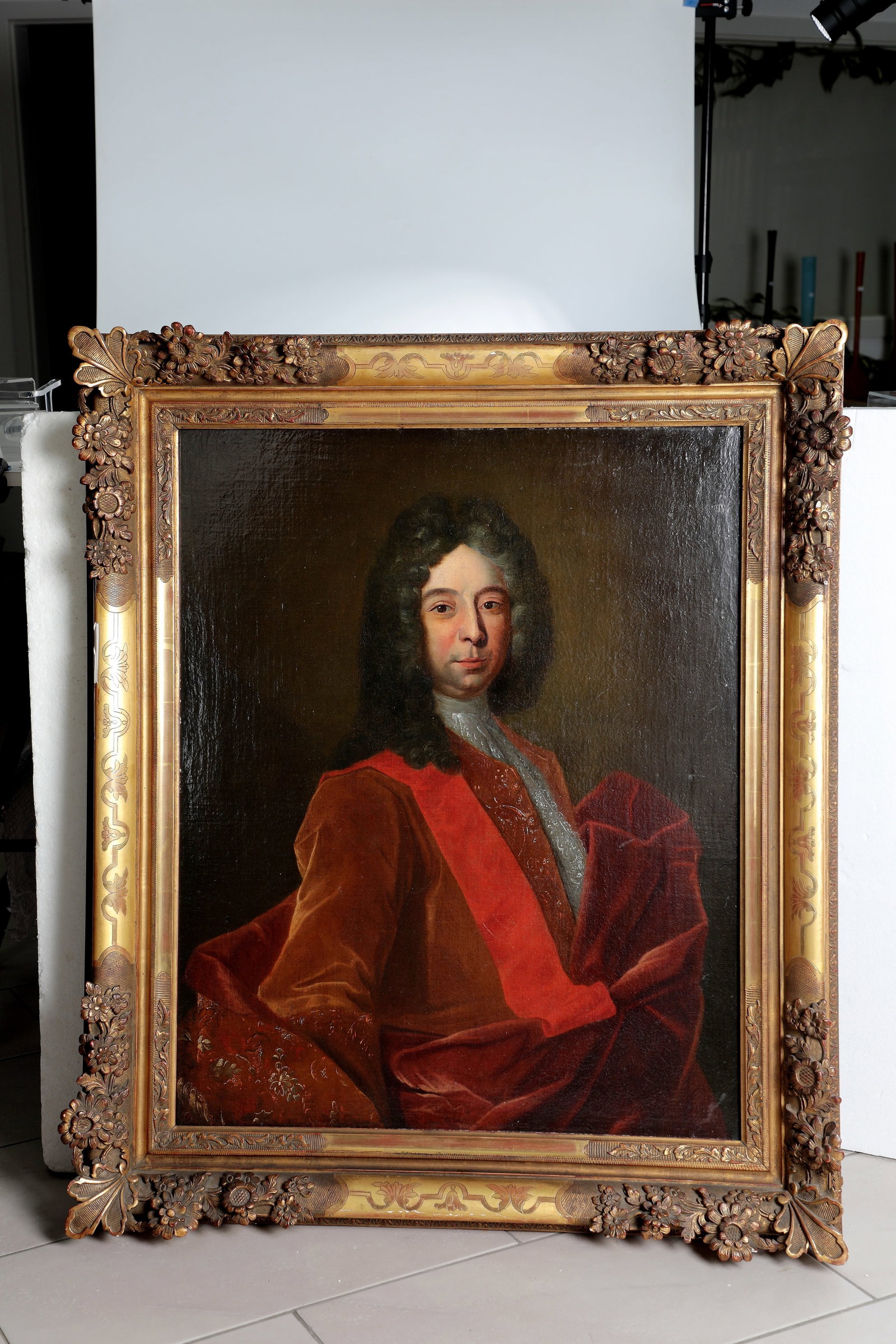 Hyacinthe Rigaud, circumference or successor: Hyacinthe Rigaud, circle or succession 18th to the first half of the 19th century Half-length portrait of the royal civil servant Claude Le Blanc (1669-1728), who became an adviser to the parliament o