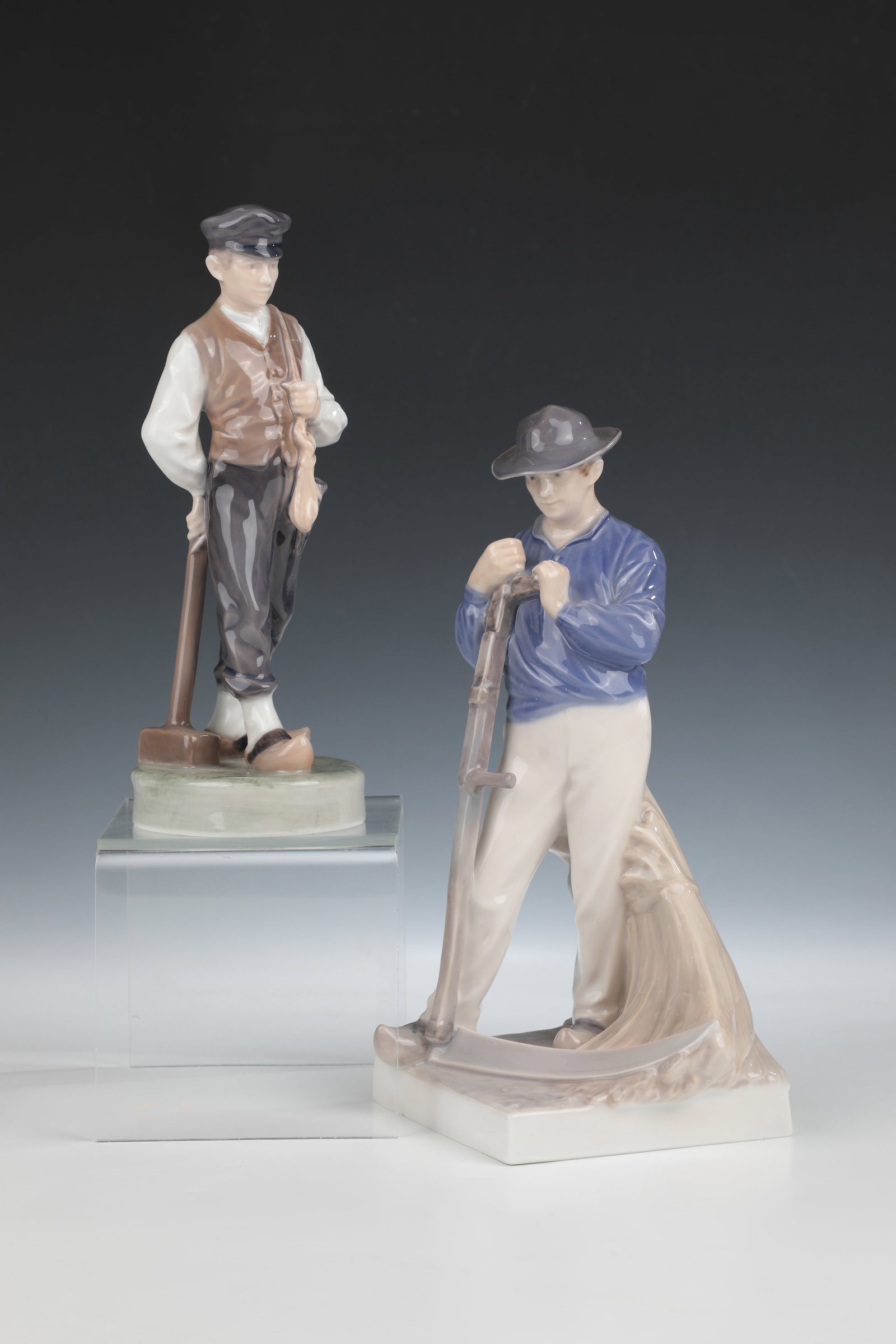 ''Boy with Hammer'' and ''Farmer with Scythe'' (1 of 1)