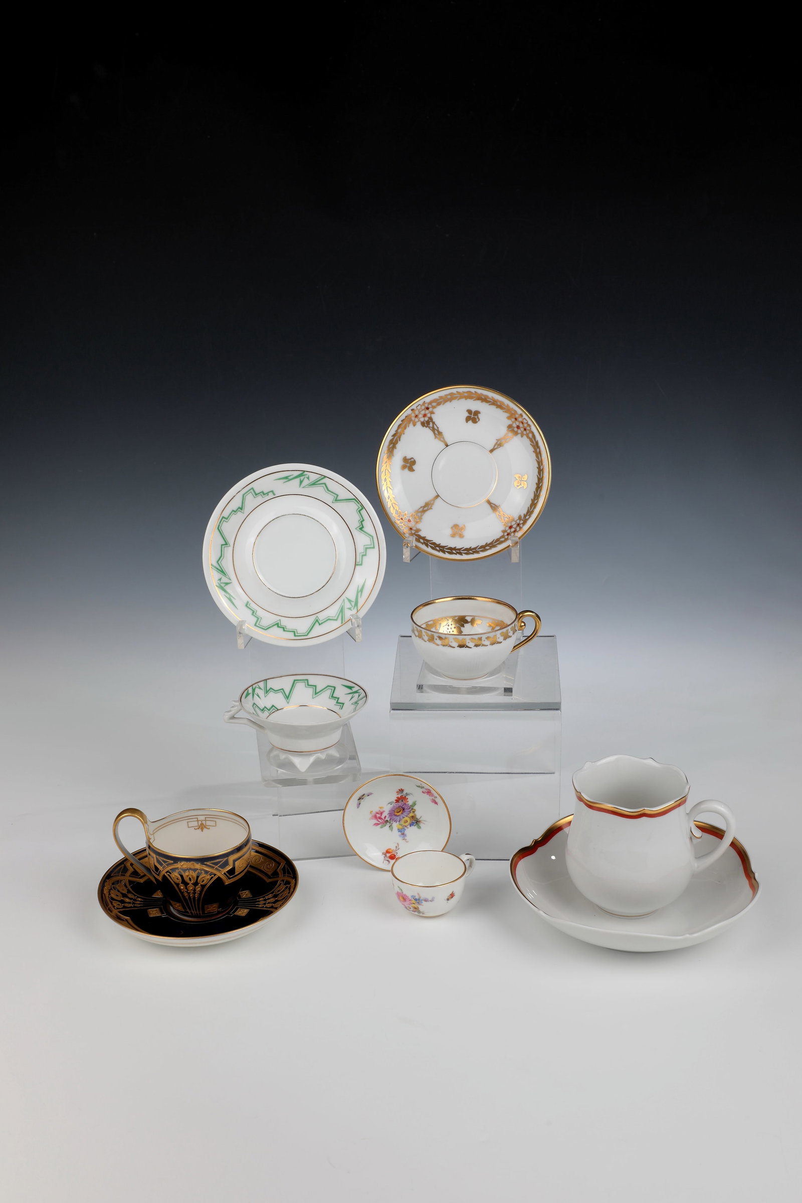 Five cups of saucers (1 of 1)