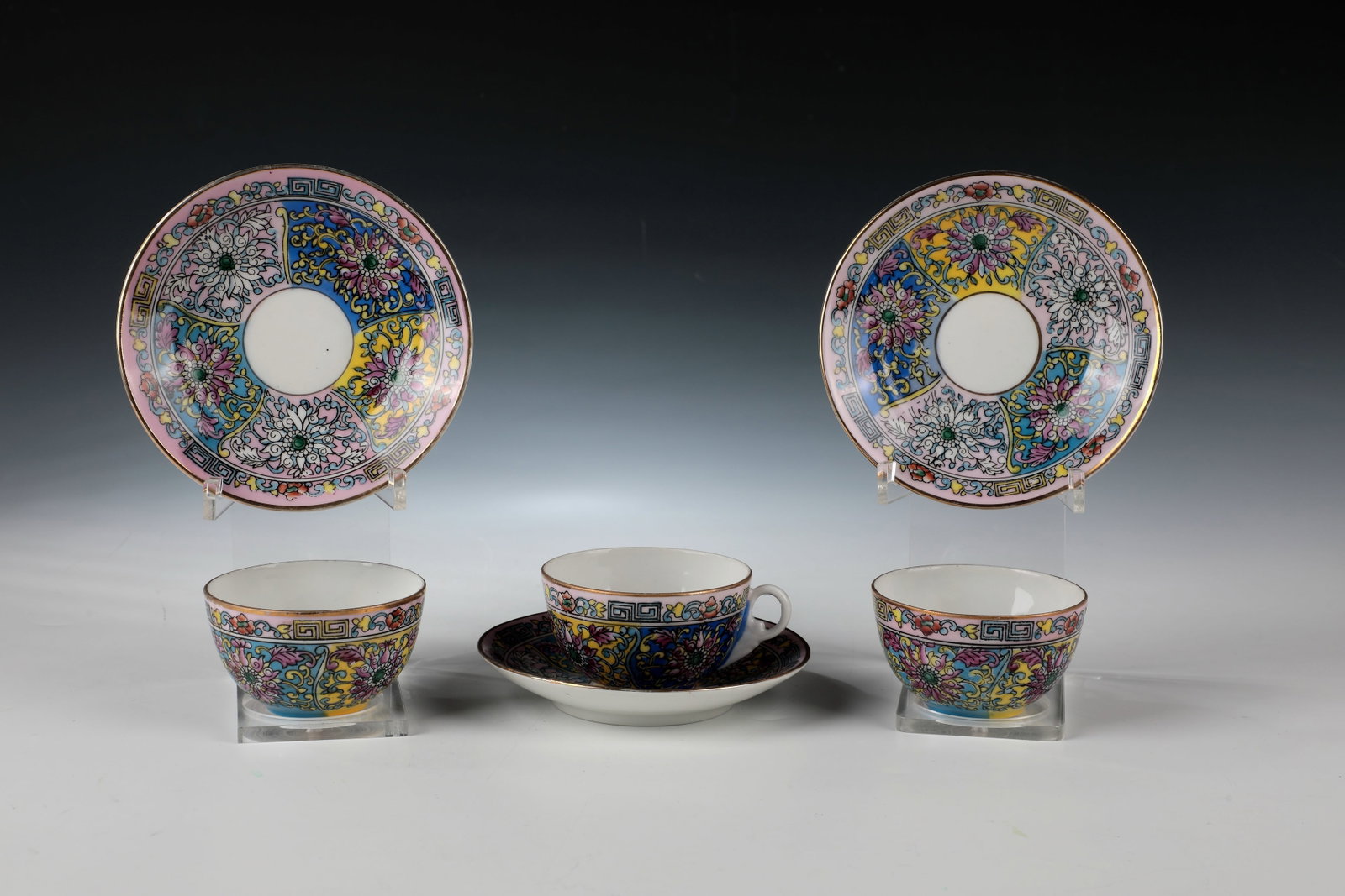 Three cups with saucers (1 of 1)