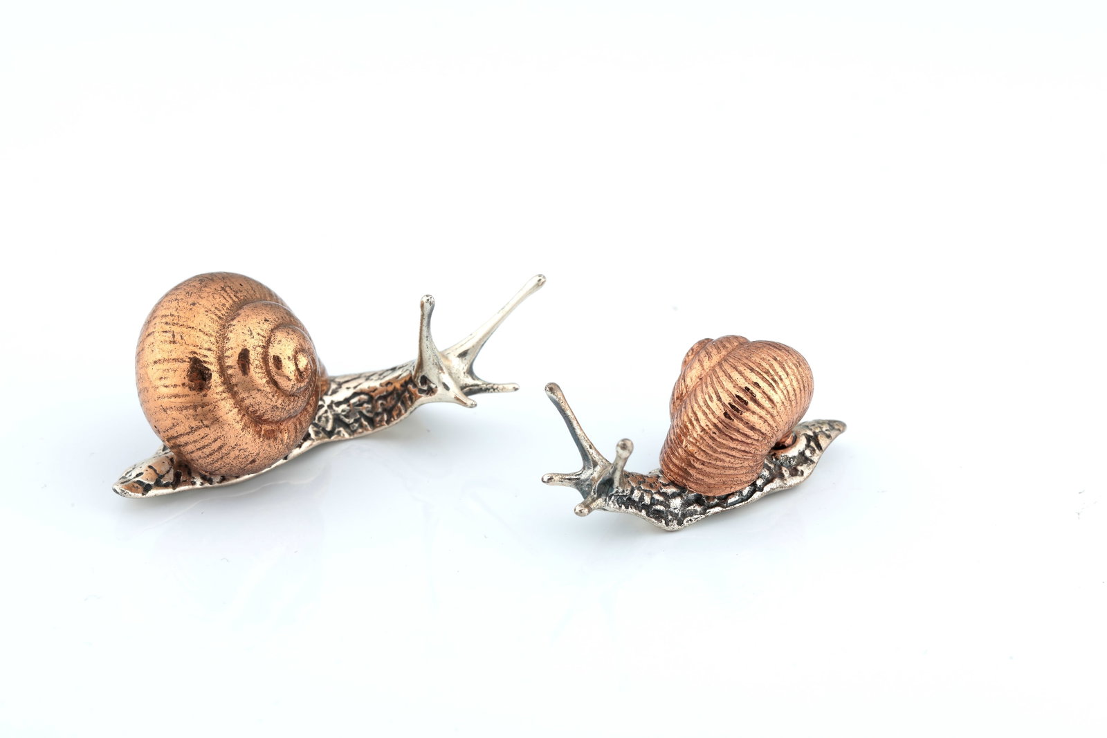 Pair of Silver Miniatures ''Snails'' (1 of 1)