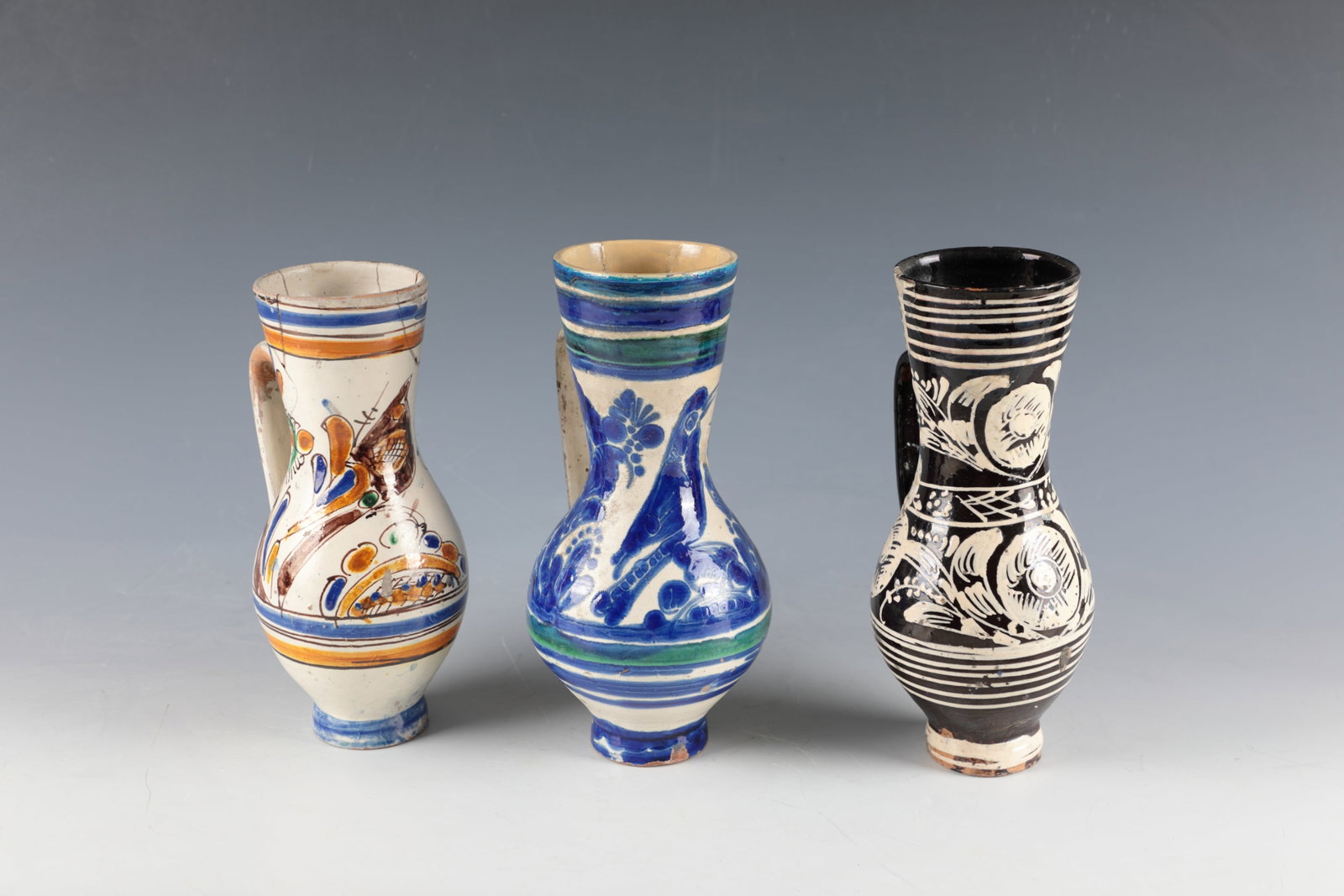 Mixed lot of three pear jugs (1 of 1)