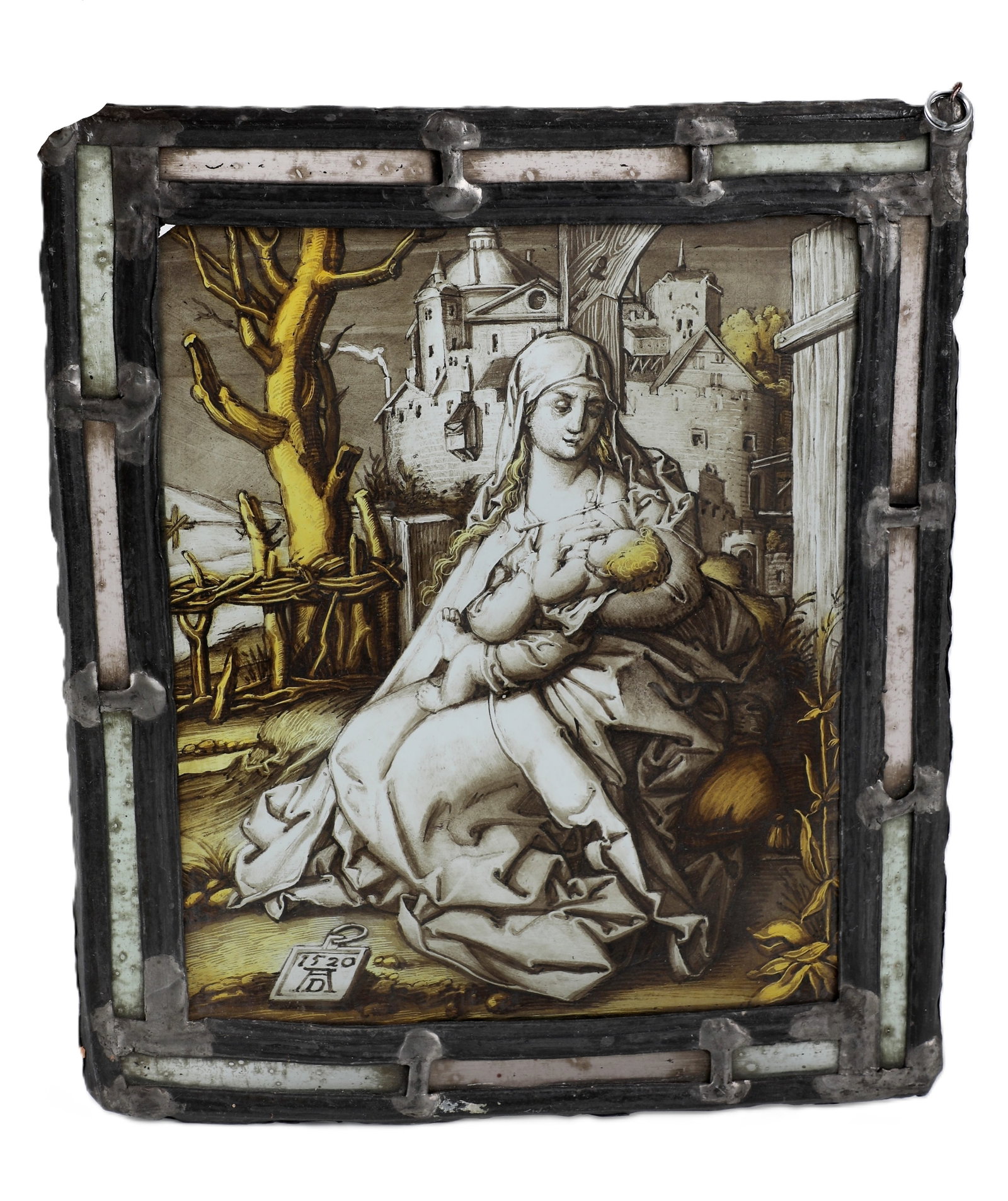Cabinet pane with a nursing Madonna after Albrecht Dürer (1 of 1)