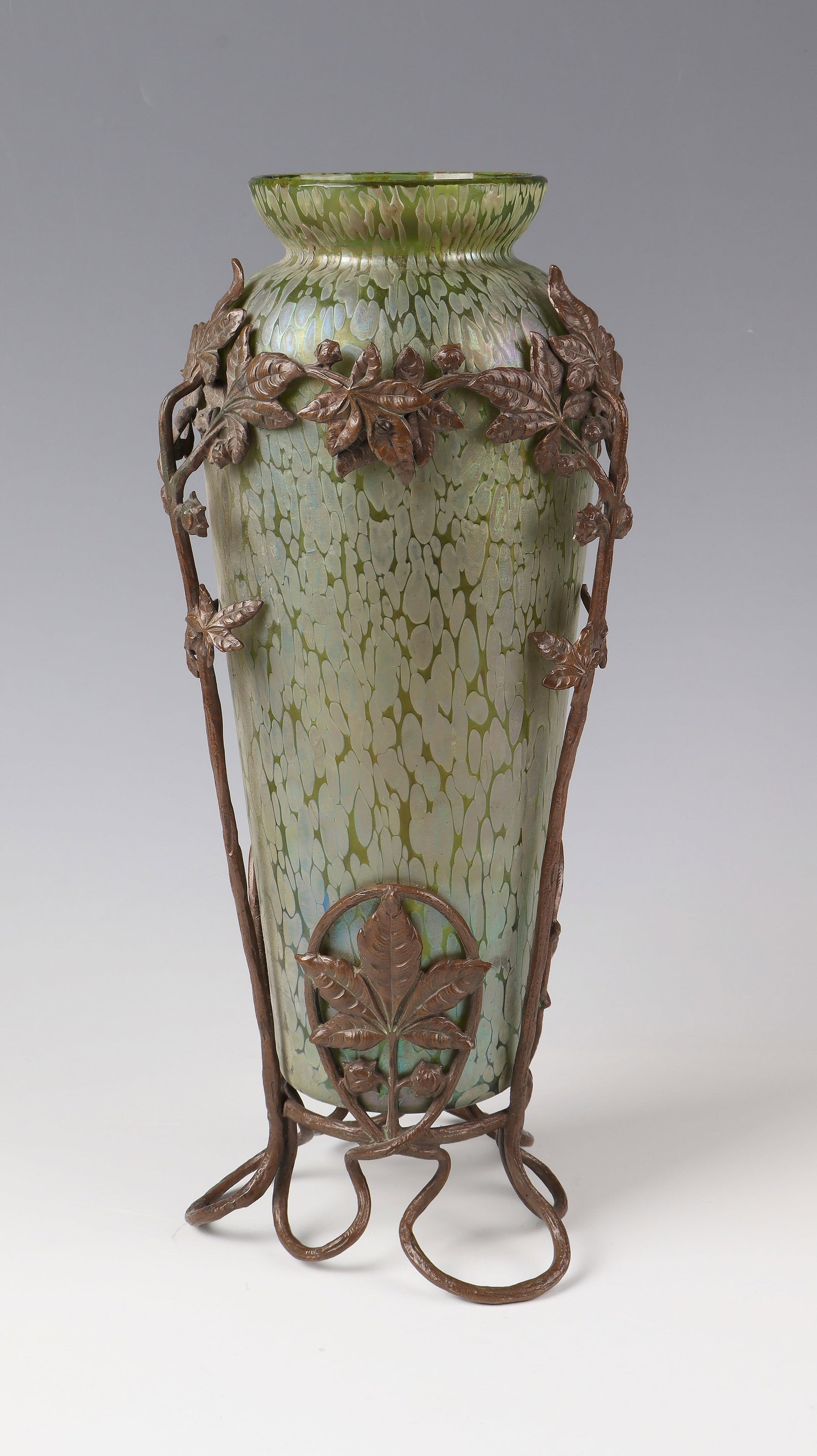 Vase with metal mount (1 of 1)