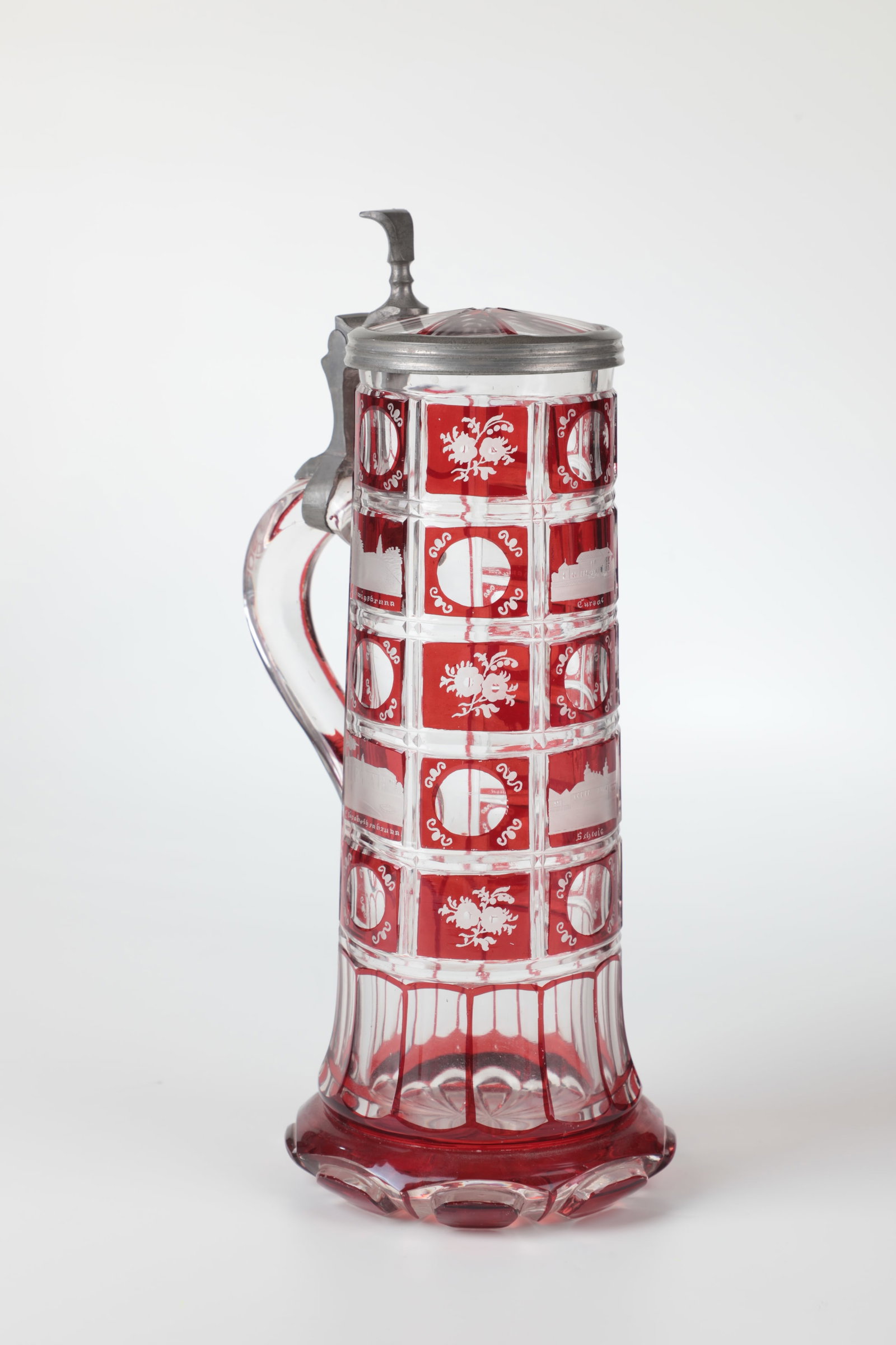 Rare Lidded Jug Views Bad Homburg - 2