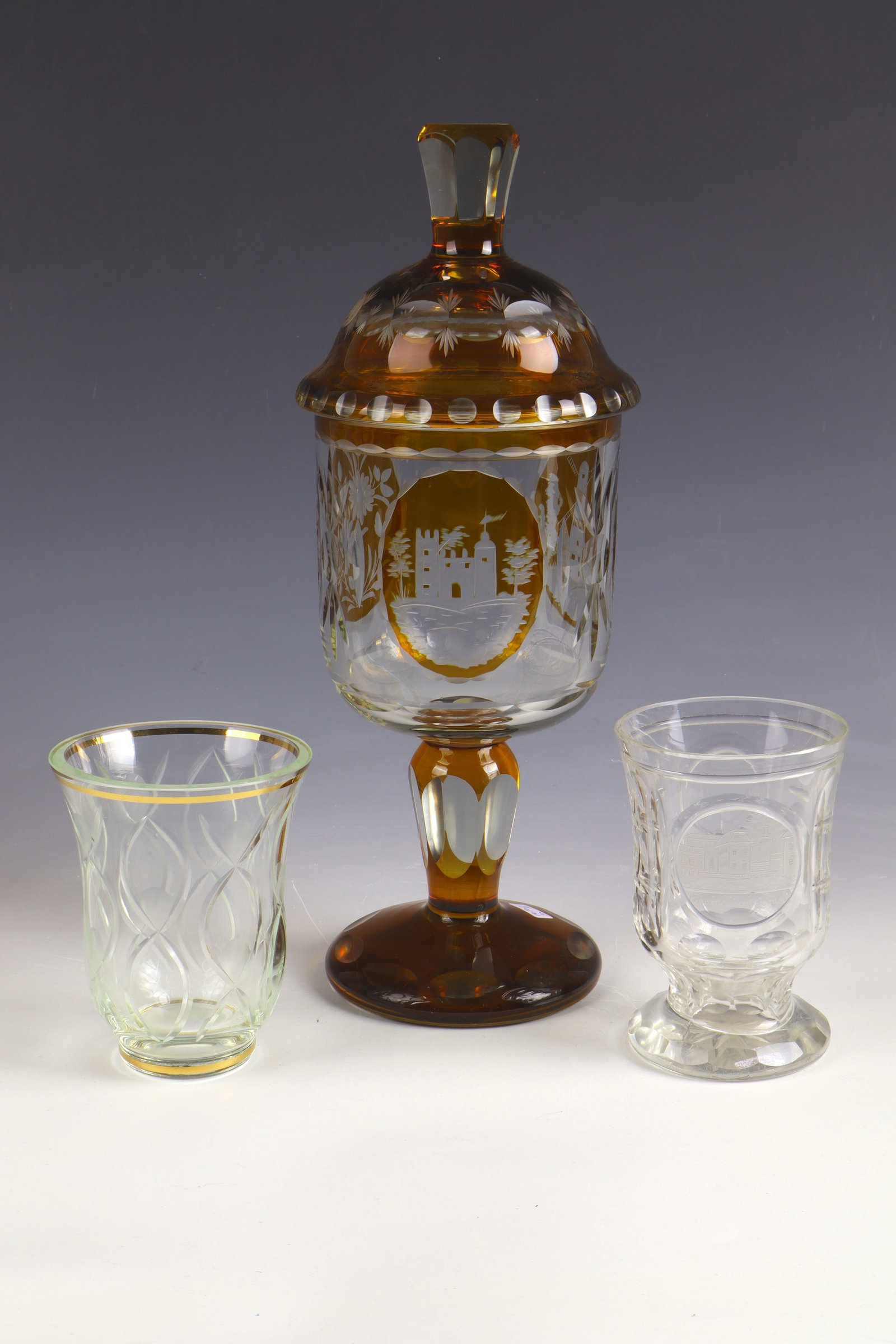 Large lidded cup, foot cup and mug (1 of 1)