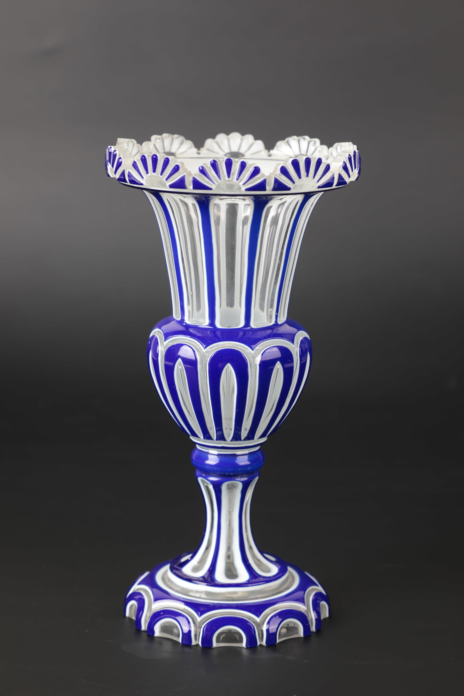 Urn-shaped vase with double overlay (1 of 1)