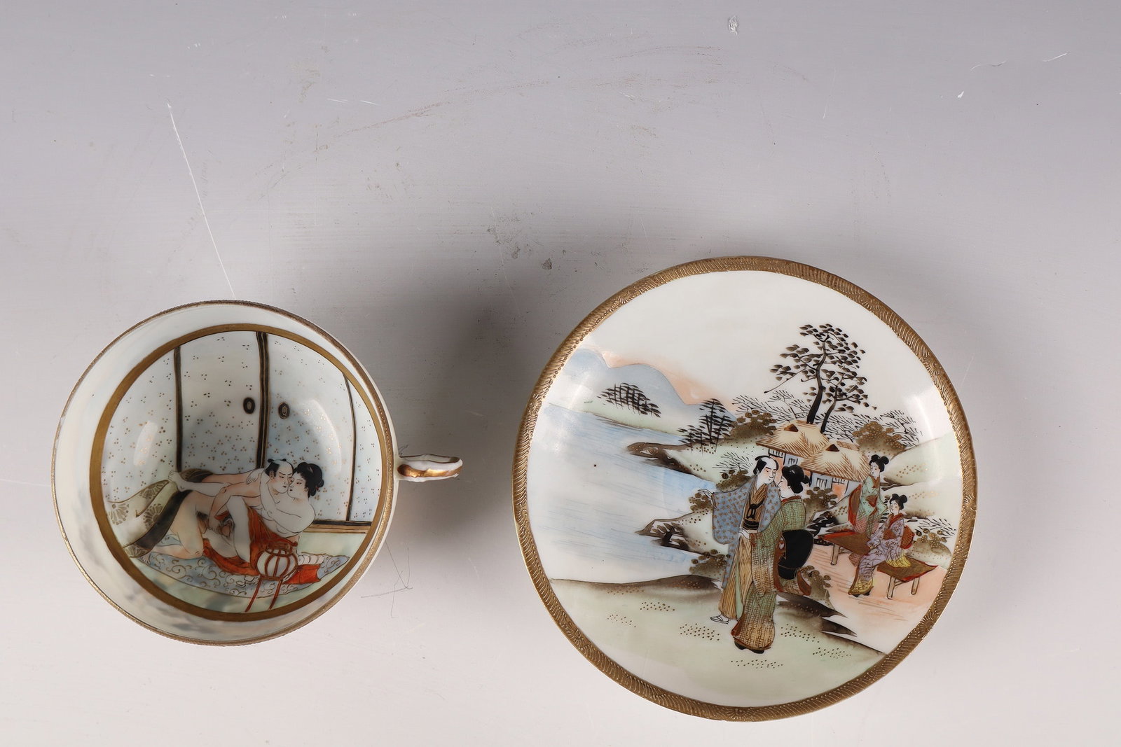 Kutani Mug ''Lovers'' - 2