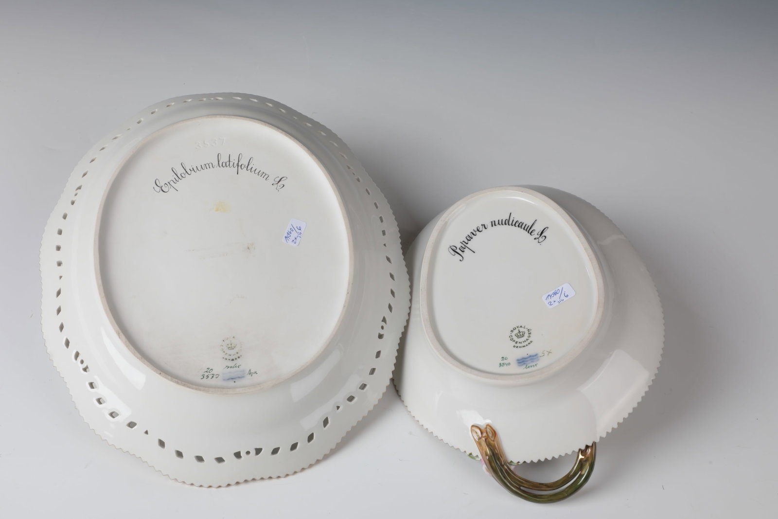 Plate and bowl ''Flora danica'' - 2