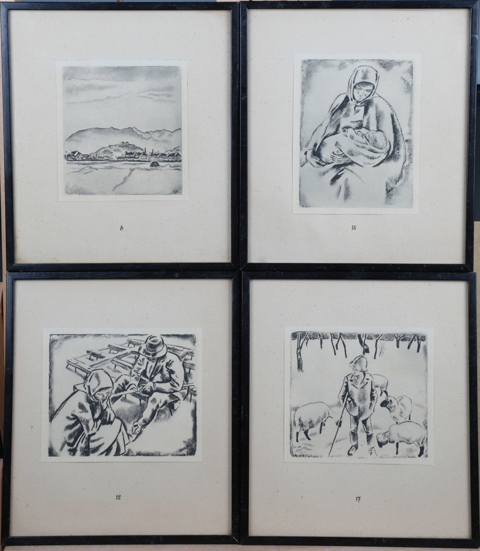 Rear sight folder: Rear sight folder Kronstadt, 1938 Twenty drawings by Fritz Kimm (1890-1979), edited by Hans Meschendörfer, Kronstadt 1938. The portfolio includes 20 art prints based on drawings by the artist;