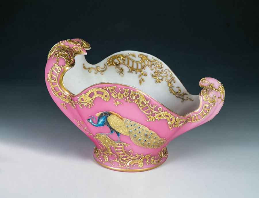 Seltene Jardinière mit Pfau (1 of 1)