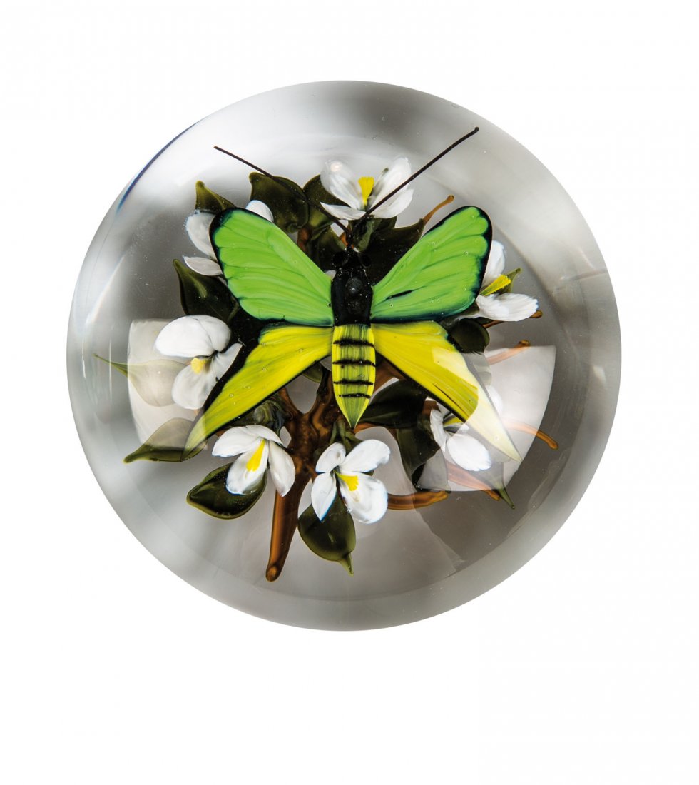 Briefbeschwerer ''Paradisea Butterfly with white (1 of 1)