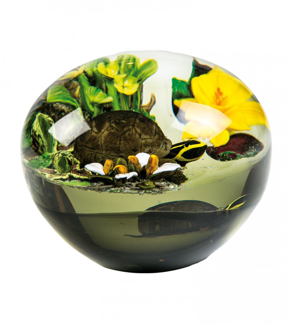 Seltener Briefbeschwerer mit Schildkröten ''Walden (1 of 1)