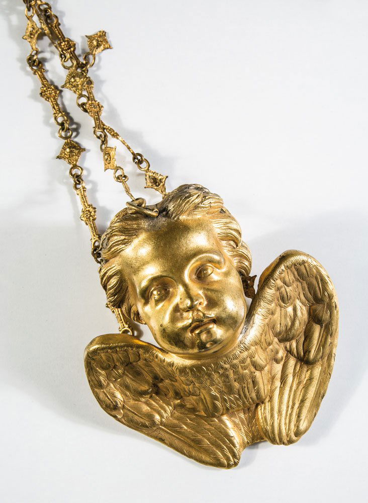 Ikonen-Lampada in Form eines Cherubs (1 of 1)