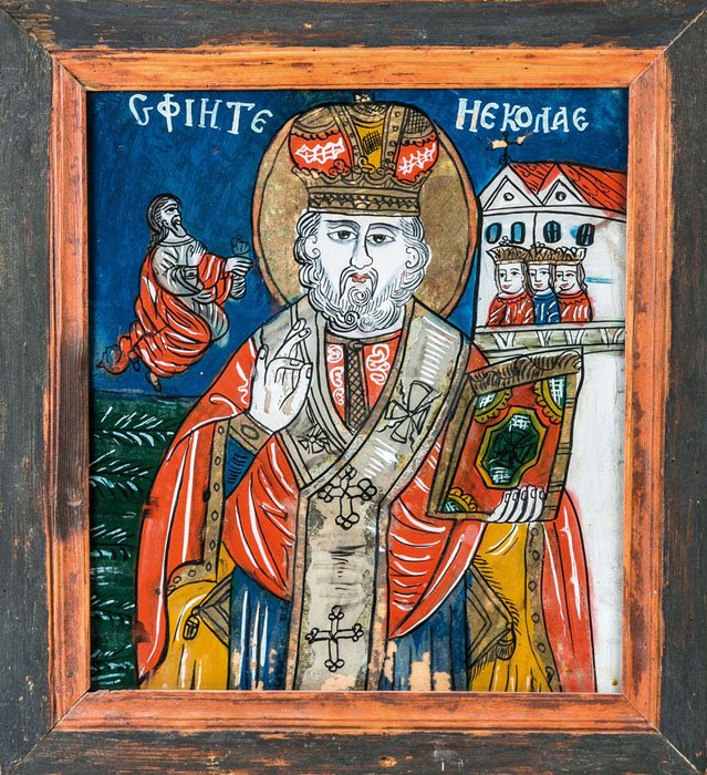 Hinterglasbild mit dem Heiligen Nikolaus (1 of 1)