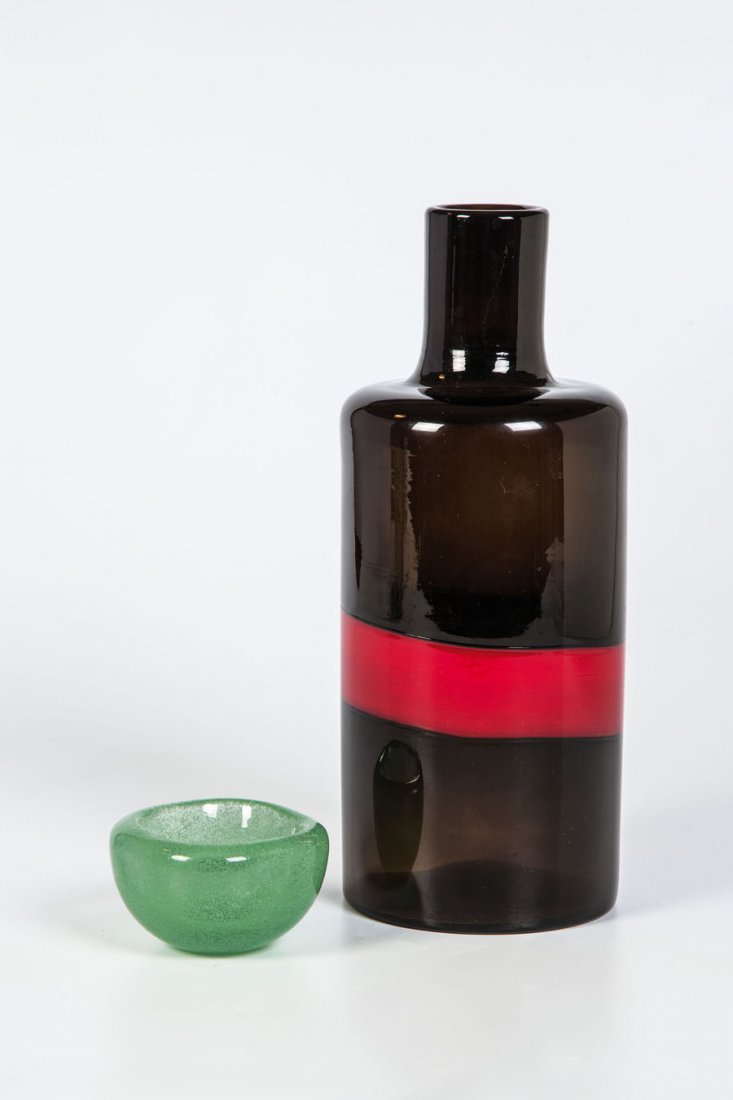 Flaschenvase ''A Fasce'' und kleine Schale ''A (1 of 1)