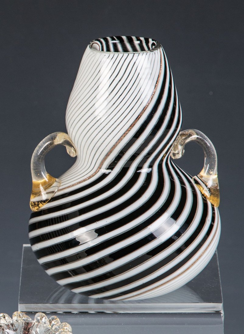 Zierhenkelvase ''A Fasce Bianco Nero'' (1 of 1)