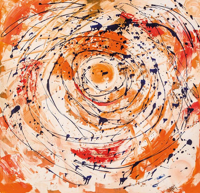 Romul Nutiu: German: Romul Nutiu 1993 Bilbor - 2012 Temeswar Abstrakte Komposition. Öl auf Leindwand. Signiert oben mitte und unten rechts. Verso mit Etikett betitelt ''Komposition''. 80 x 80 cm English: Abstract