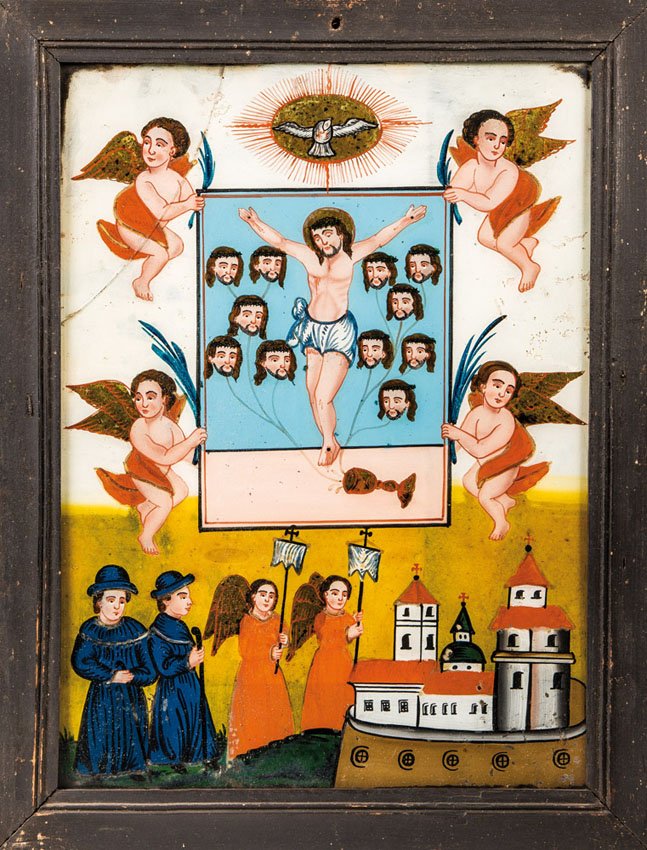 Seltenes Hinterglasbild mit dem WalldÃ¼rner Gnadenbild (1 of 1)