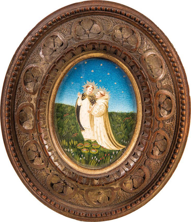 Pergamentminiatur mit zwei MÃ¶nchen (1 of 1)