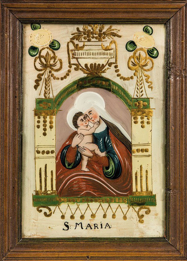 Schliffbild mit Gnadenbild Maria Hilf (1 of 1)