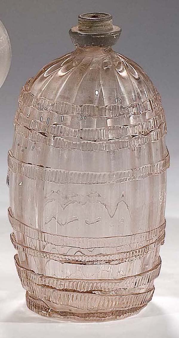Schnapsflasche mit Zinnmontierung