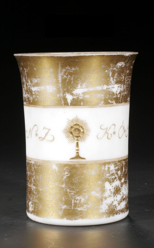 Milchglasbecher des Franz Kösler