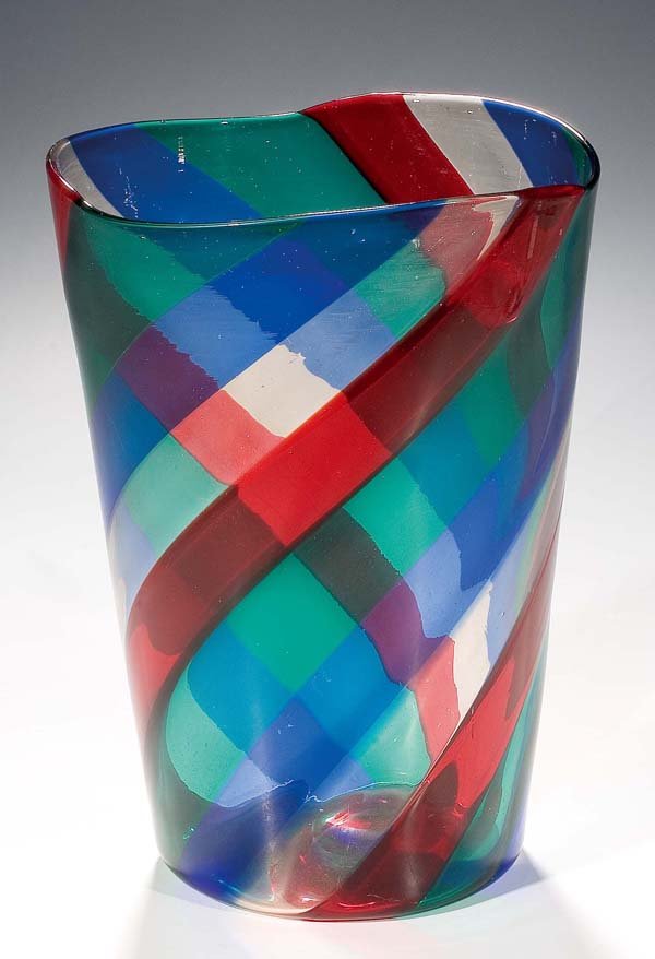 Bedeutende Vase "a fasce ritorte"