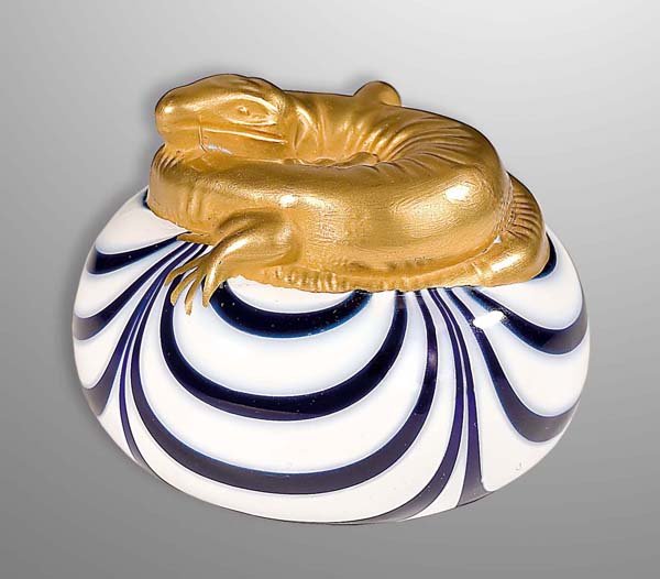 Briefbeschwerer mit Salamander