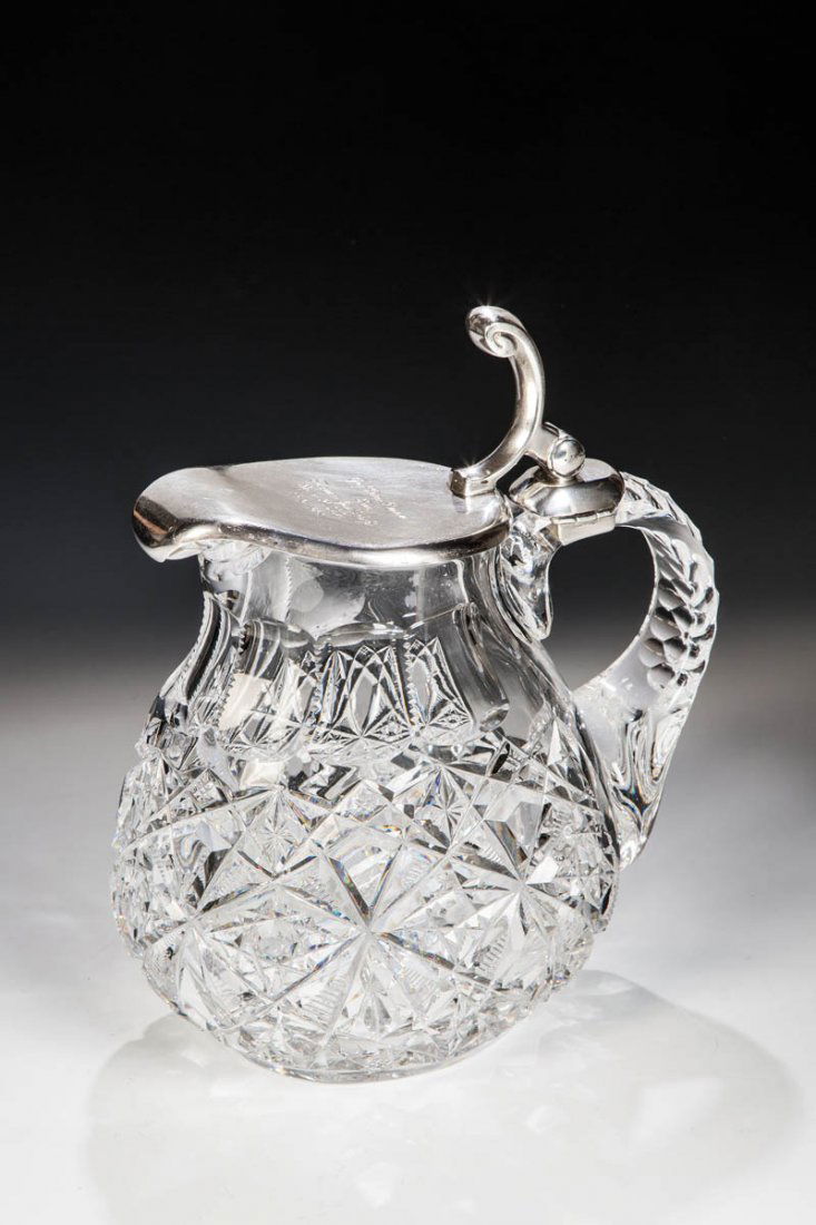 Glaskanne mit Silbermontierung (1 of 1)