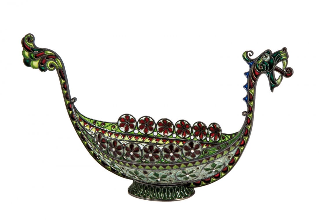 Pliqué-à-jour Wikingerschiff (1 of 1)