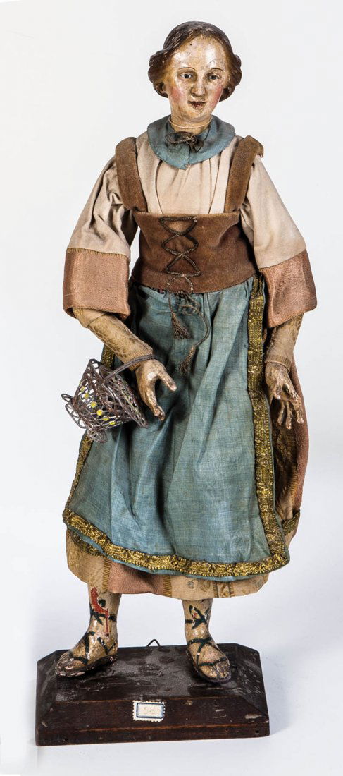 Neapolitanische Krippenfigur: Bäuerin (1 of 1)