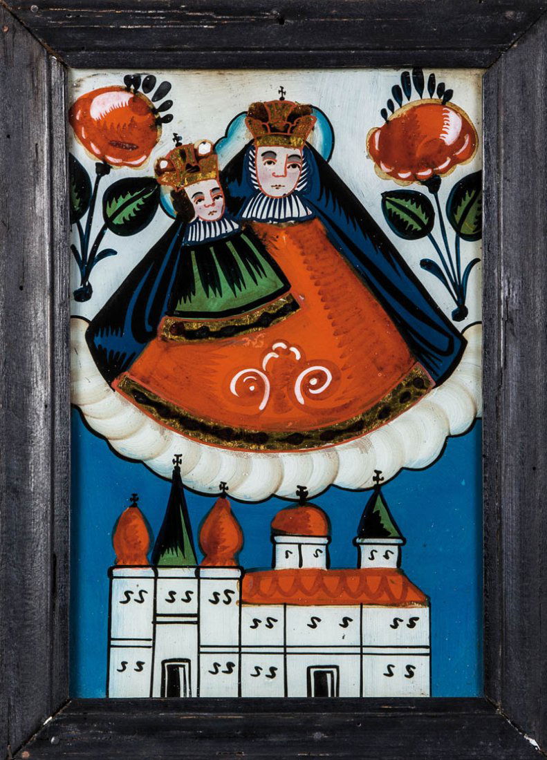 Hinterglasbild mit dem Gnadenbild Maria Zell (1 of 1)