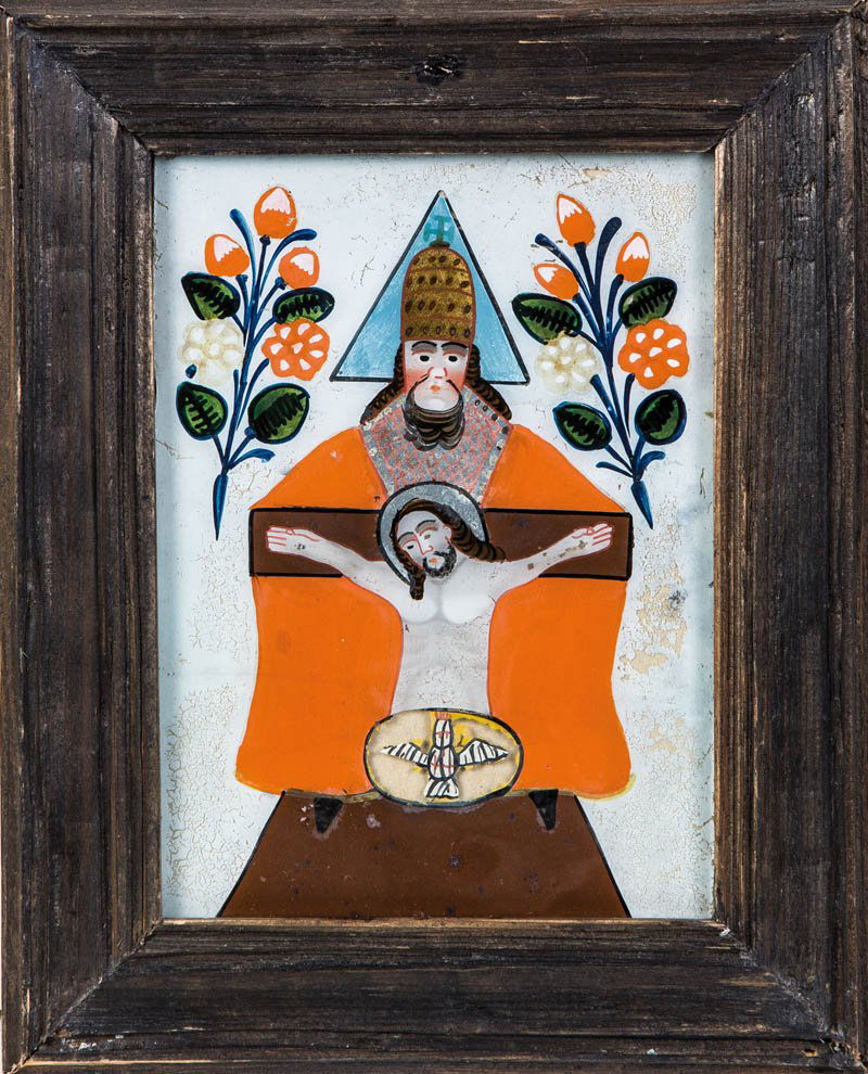 Hinterglasbild mit dem Gnadenstuhl (Kleiner Haussegen) (1 of 1)