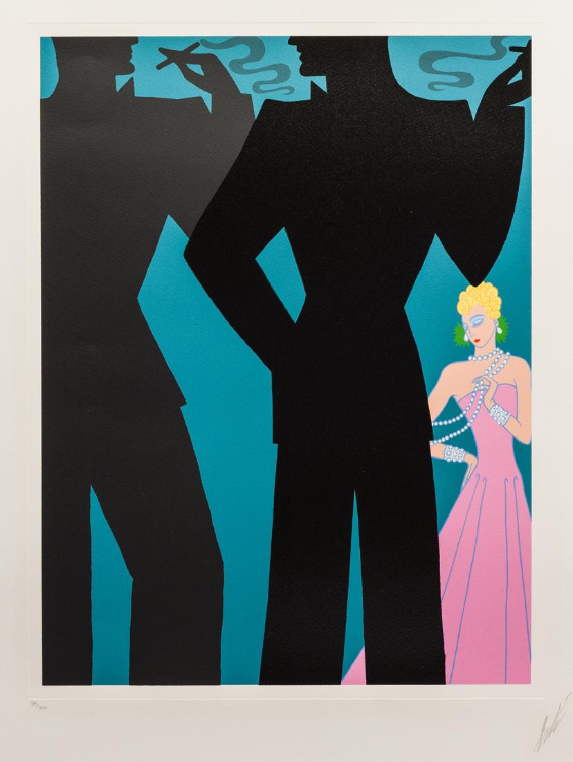 Erte Serigraph, "The Cocktail Party" (1 of 7)