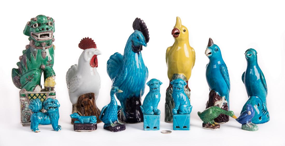 13 Chinese Export Animal Figurals (1 of 10)