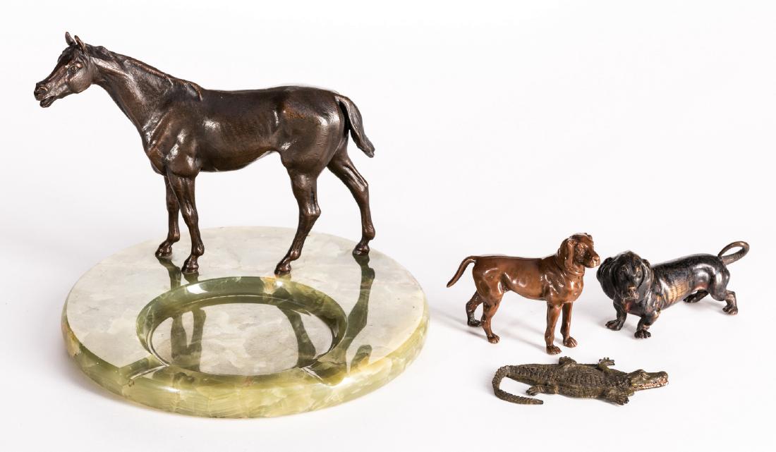 4 Bronze Animal Figures (1 of 9)