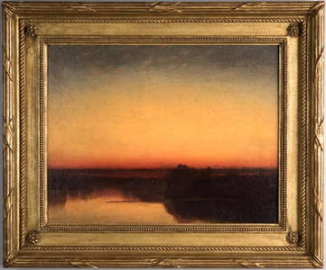 John Frederick Kensett Oil, Contentment Island
